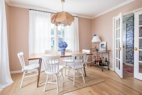 Dining room, Interior, Wood Texture Flooring