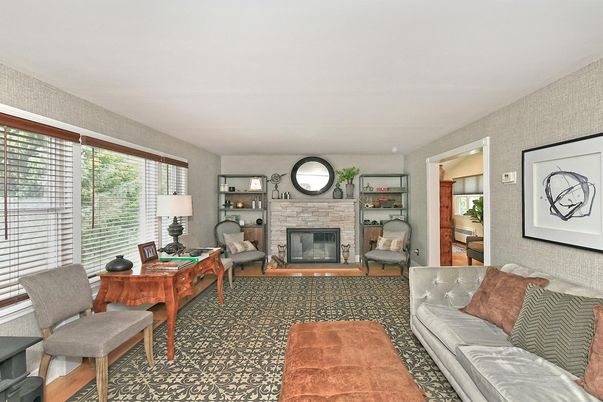 Fireplace, Home Office, Interior, Living room, Stone Walls