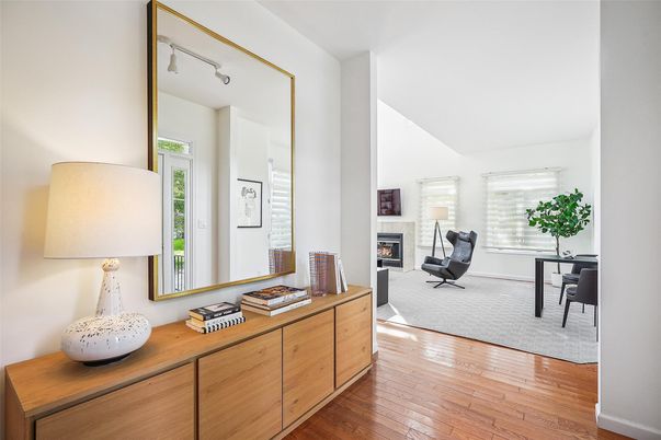 Fireplace, Interior, Wood Texture Flooring