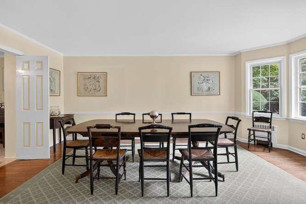 Dining room, Interior, Wood Texture Flooring
