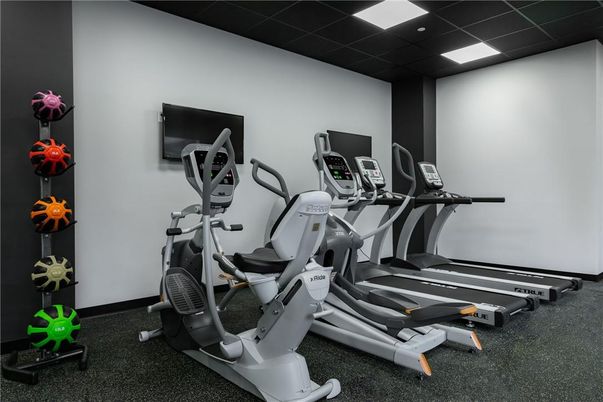 Fitness Equipment, Interior, Recessed Lighting