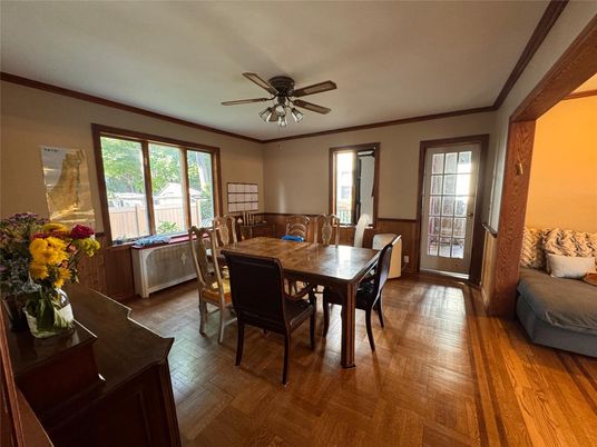 Dining room, Interior, Wood Texture Flooring