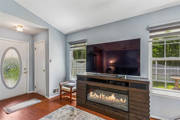Fireplace, Interior, Wood Texture Flooring