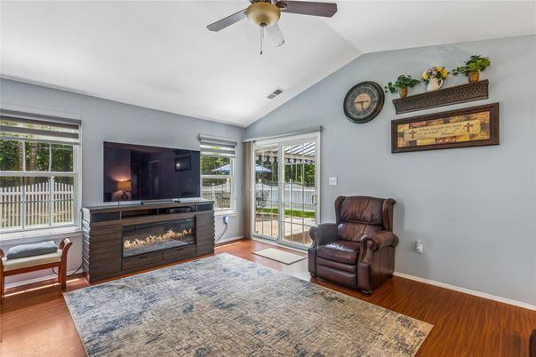 Fireplace, Interior, Wood Texture Flooring
