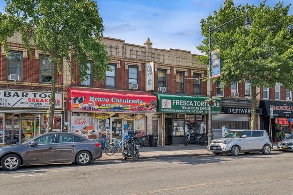 Exterior, Facade, Brick Facade, Condo Building