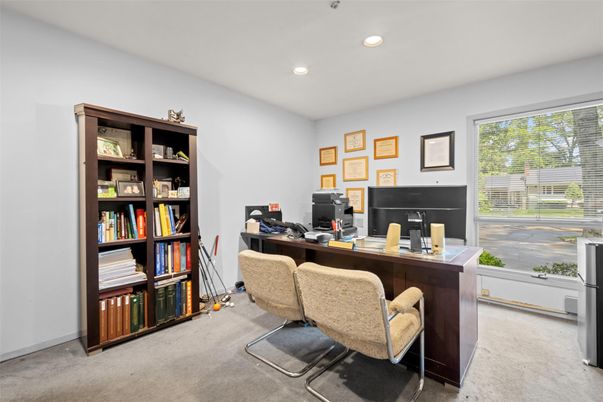 Home Office, Interior, Recessed Lighting