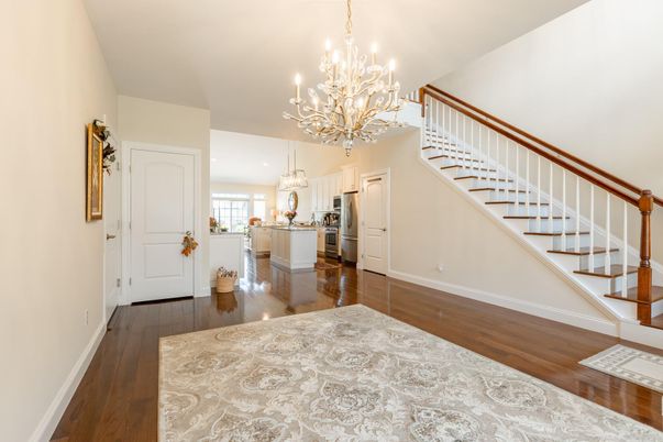 Chandelier, Interior, Kitchen, Wood Texture Flooring