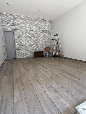 Empty room, Interior, Stone Walls, Wood Texture Flooring