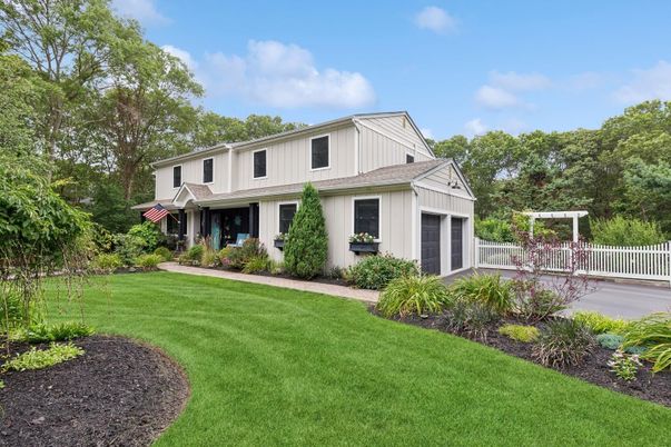 Attached, Backyard, Exterior, Facade, Farmhouse