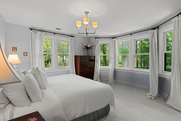 Bedroom, Chandelier, Interior