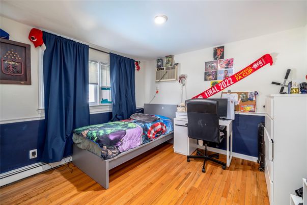 Bedroom, Home Office, Interior, Recessed Lighting, Wood Texture Flooring