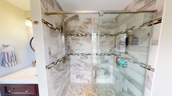 Bathroom, Glass Shower, Interior