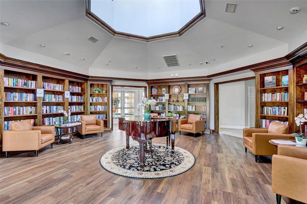 Home Office, Interior, Living room, Recessed Lighting, Wood Texture Flooring