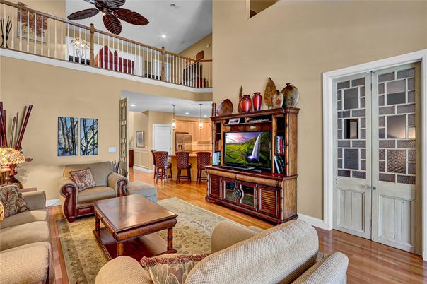 Dining room, Interior, Kitchen, Living room, Pendant Lights, Recessed Lighting, Wood Texture Flooring