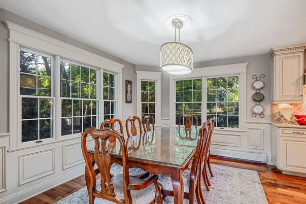 Dining room, Interior, Wood Texture Flooring
