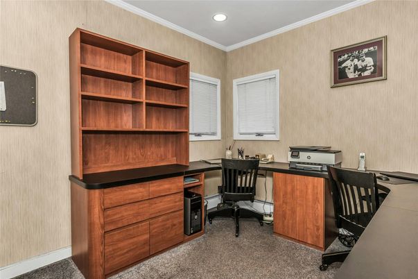 Home Office, Interior, Recessed Lighting