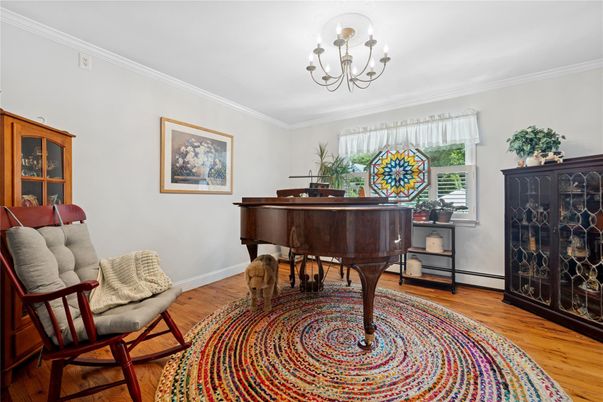 Chandelier, Interior, Piano, Wood Texture Flooring