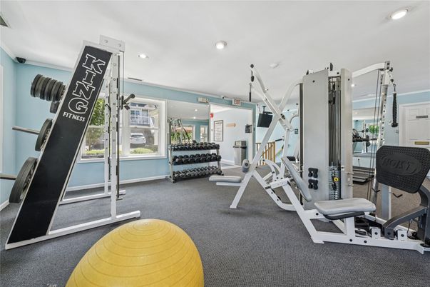 Fitness Equipment, Gym, Interior, Recessed Lighting