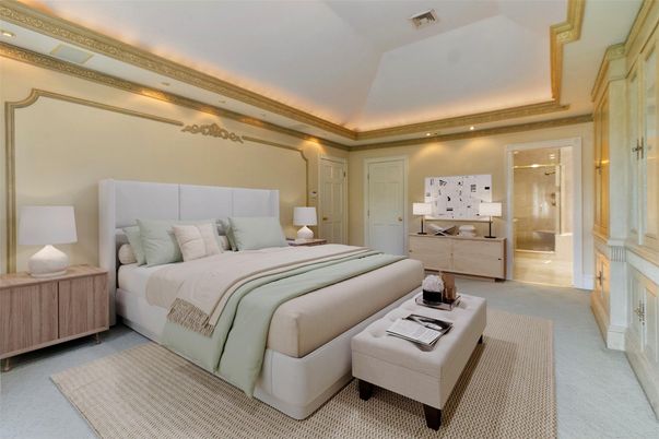 Bedroom, Interior, Recessed Lighting
