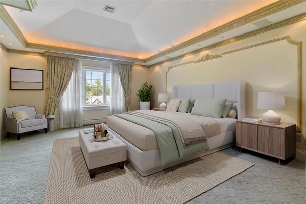 Bedroom, Interior, Recessed Lighting