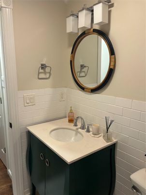 Bathroom, Interior, Wood Texture Flooring