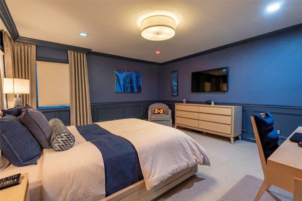 Bedroom, Interior, Recessed Lighting