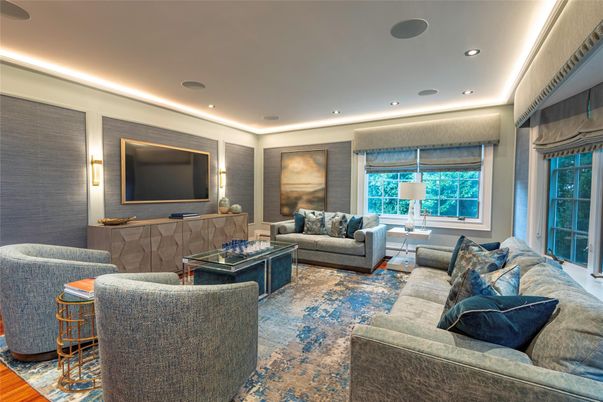 Interior, Living room, Recessed Lighting