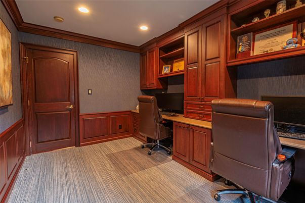 Home Office, Interior, Recessed Lighting
