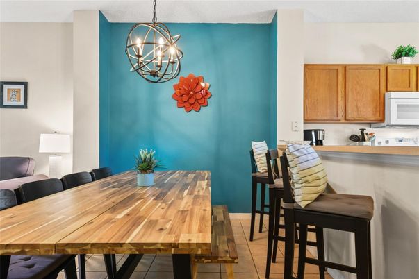 Dining room, Interior, Pendant Lights
