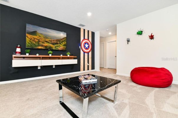 Game Room, Interior, Recessed Lighting