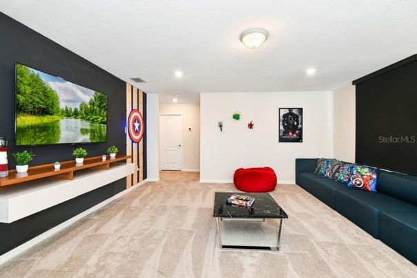 Interior, Living room, Recessed Lighting