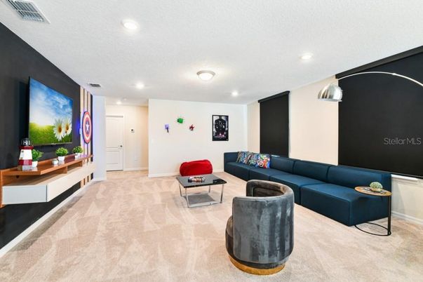 Interior, Living room, Recessed Lighting