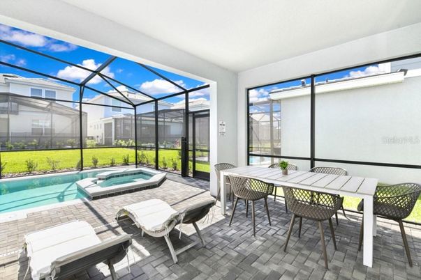 Dining room, Glass Ceilings, Interior, Pool, Sun Room
