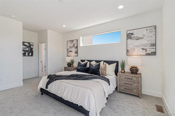 Bedroom, Interior, Recessed Lighting