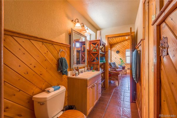 Bathroom, Interior, Wooden Ceilings, Wooden Walls