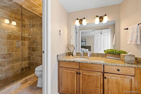 Bathroom, Glass Shower, Interior, Stone Walls