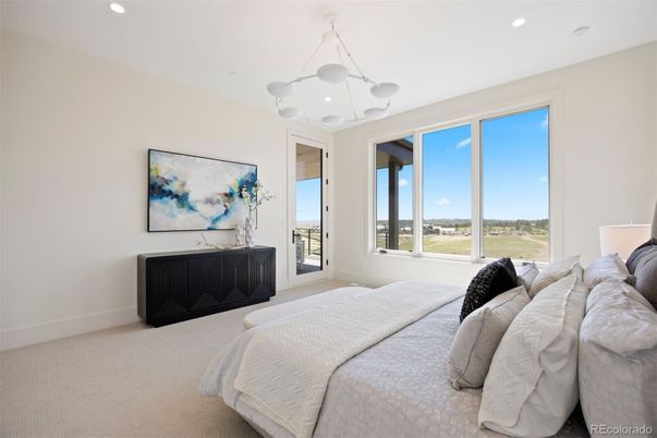 Bedroom, Interior, Pendant Lights, Recessed Lighting