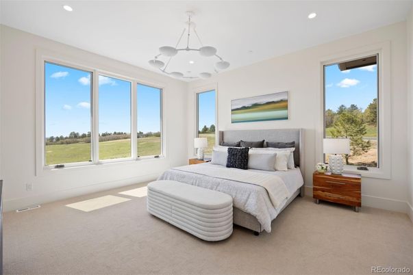 Bedroom, Interior, Pendant Lights, Recessed Lighting