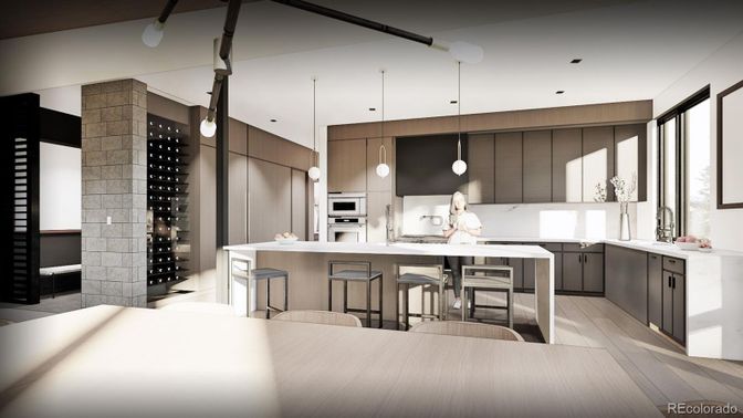 Interior, Kitchen, Pendant Lights, Recessed Lighting