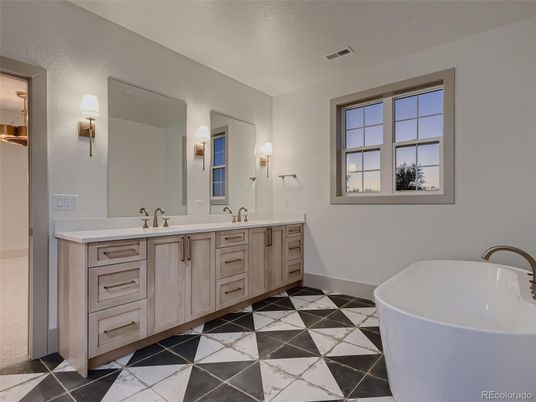 Bathroom, Dual Sink Vanities, Free Standing Baths, Interior