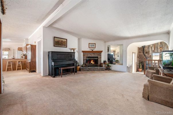 Fireplace, Interior, Piano