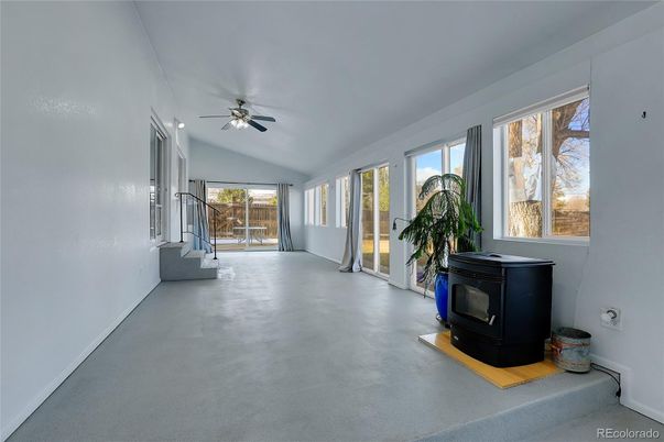 Empty room, Fireplace, Interior