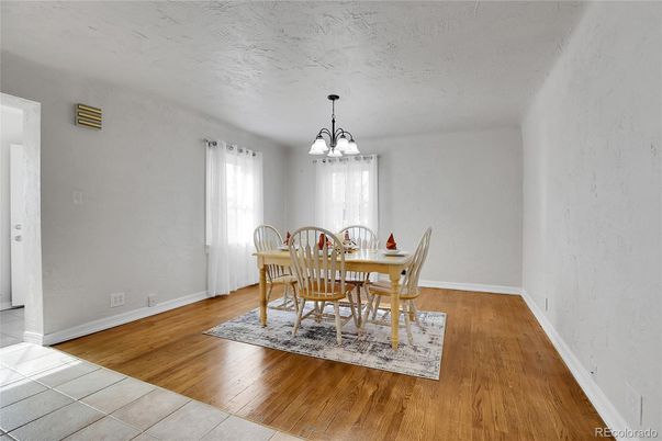 Chandelier, Dining room, Interior, Pendant Lights, Wood Texture Flooring