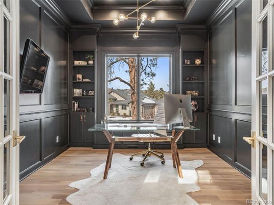 Home Office, Interior, Wood Texture Flooring