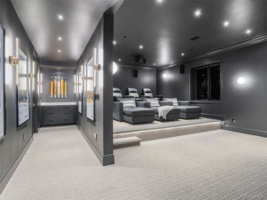 Bedroom, Interior, Recessed Lighting, Theatre Room