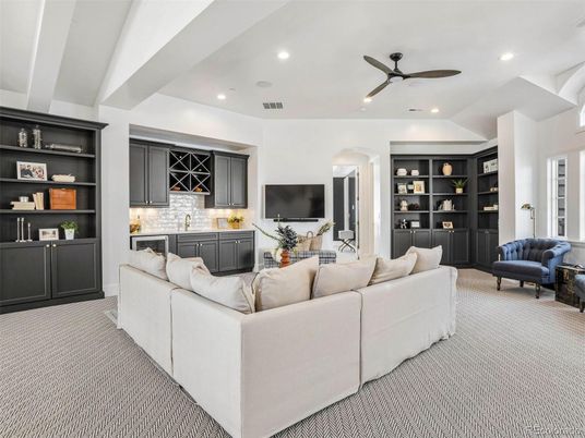 Interior, Living room, Recessed Lighting