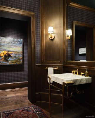 Bathroom, Interior, Wood Texture Flooring