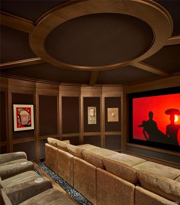 Home Theatre Room, Interior, Projection Screen, Theatre Room
