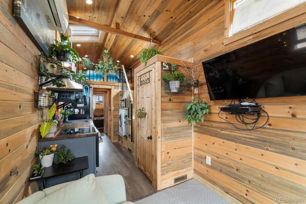Interior, Kitchen, Recessed Lighting, Wooden Beams, Wooden Ceilings, Wood Texture Flooring, Wooden Walls