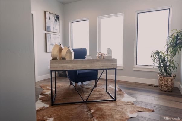 Home Office, Interior, Wood Texture Flooring